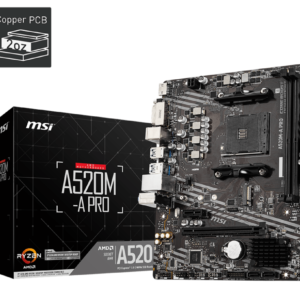 MSI A520M A PRO MOTHERBOARD