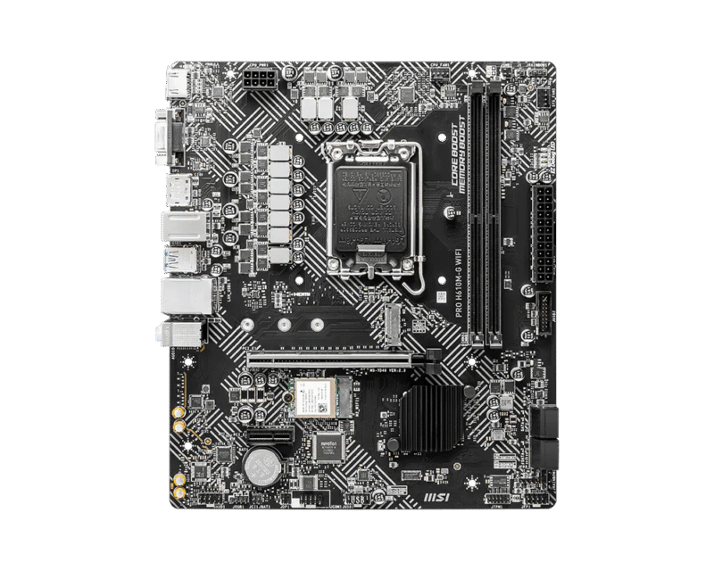 MSI PRO H610M G WIFI DDR5 MOTHERBOARD 2