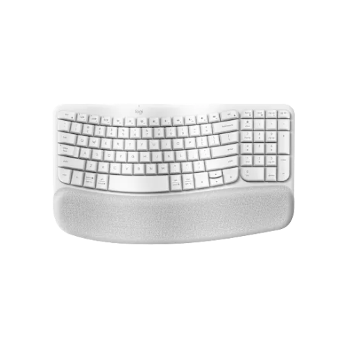 LOGITECH WAVE KEYS WIRELESS BLUETOOTH MULTI DEVICE KEYBOARD WHITE