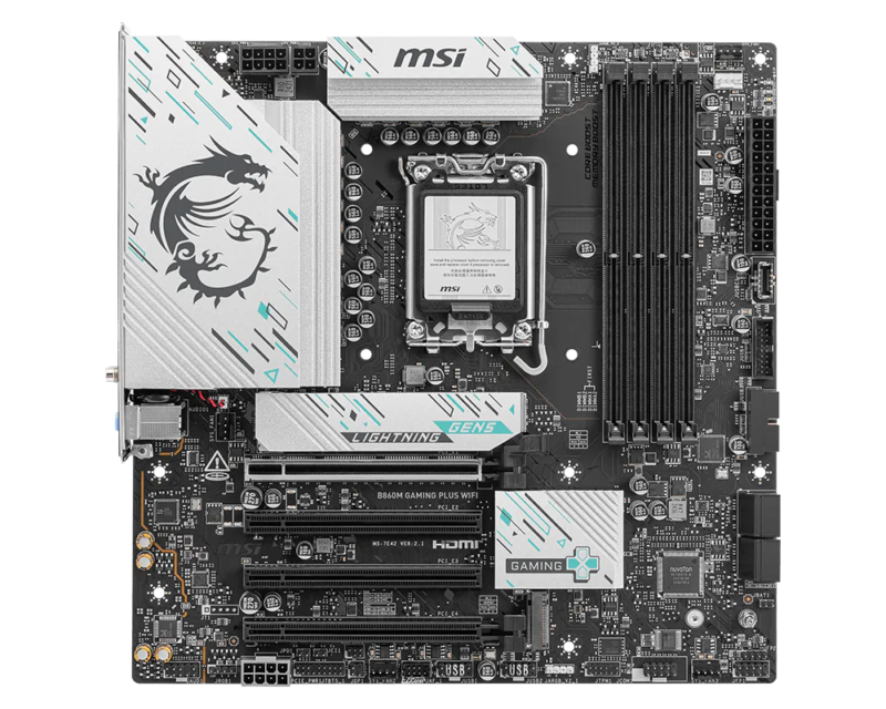 MSI B860M GAMING PLUS WIFI MOTHERBOARD 1 MSI B860M GAMING PLUS WIFI MOTHERBOARD 2