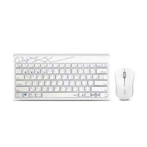 RAPOO 8000M WIRELESS BLUETOOTH MULTI DEVICE KEYBOARD AND MOUSE COMBO WHITE