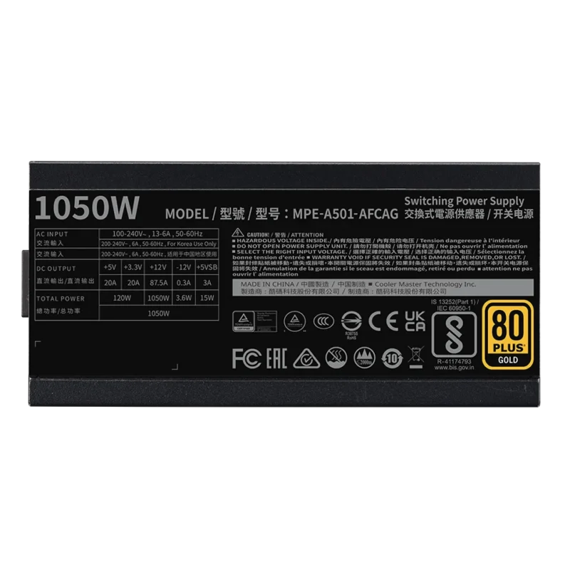 Cooler Master MWE Gold 1050W V2 SMPS