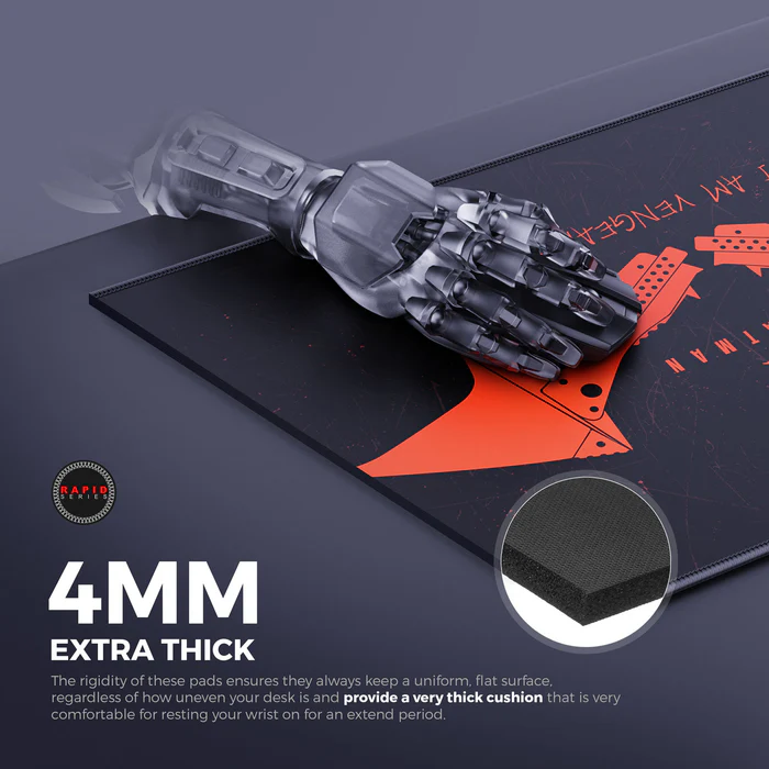 Cybeart Batman Edition Mousepad 900×400 mm Rapid Series Micro‑Woven Waterproof Mousepad 3 Cybeart Batman Edition Mousepad