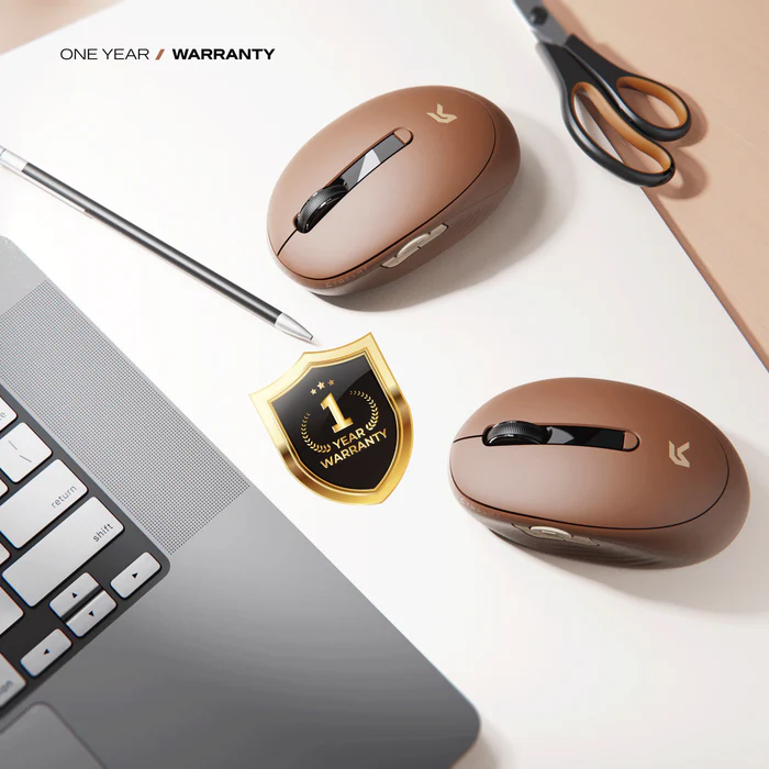 Cybeart Pocket Wireless Ergonomic Mocha Mousse Mouse
