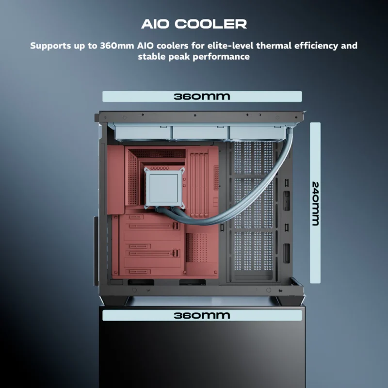 DAWG X617 ARGB ATX Mid Tower Black Cabinet