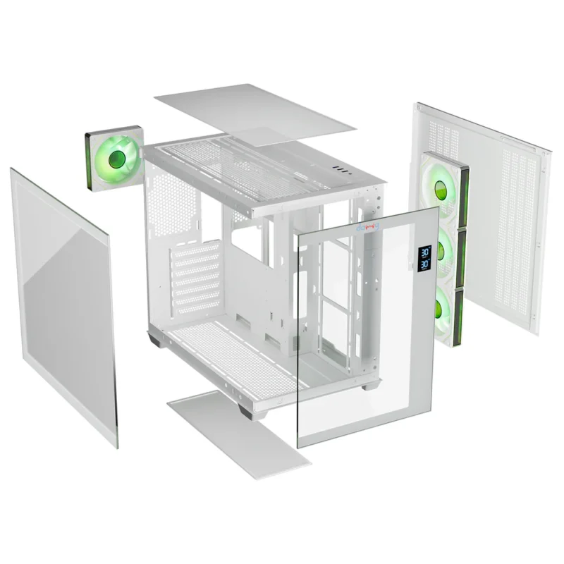 DAWG X617 ARGB ATX Mid Tower White Cabinet