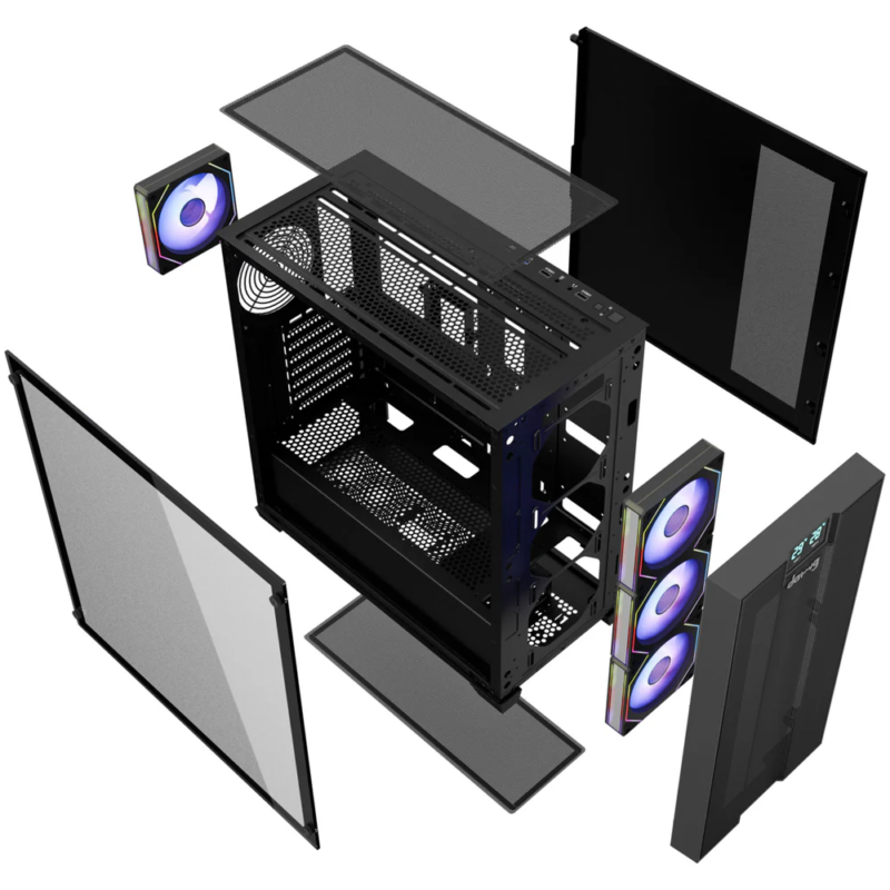 DAWG X678 Black ARGB ATX Mid Tower Cabinet