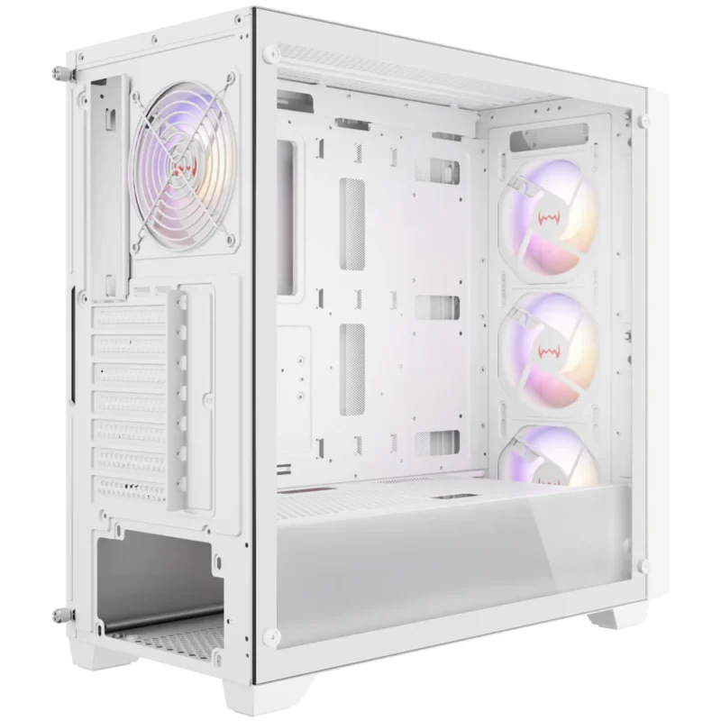 DAWG X678 White ARGB ATX Mid Tower Cabinet