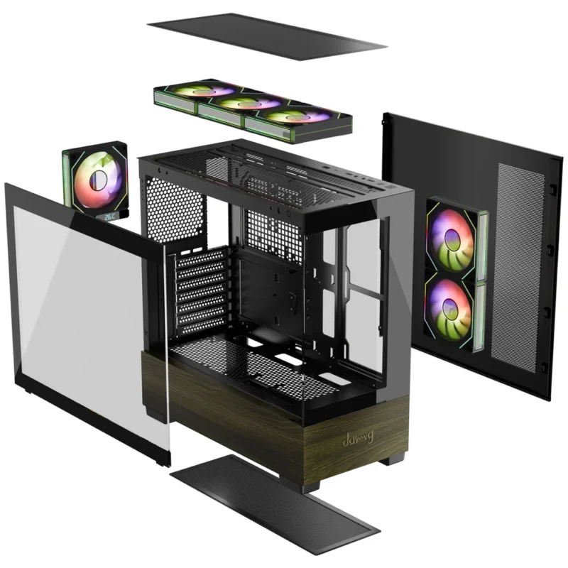 DAWG Y738 Black ARGB ATX Mid Tower Cabinet