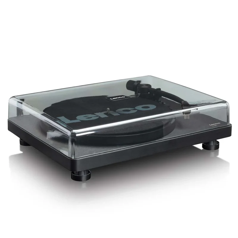 Lenco, L-30BK, Record Player, USB Turntable, PC Encoding, Vinyl Player, Belt Drive Turntable, LP Player, Vinyl to Digital, Home Audio System, Stereo Turntable, Retro Audio, Modern Vinyl Player, Black Turntable, Music System, Vinyl Collection