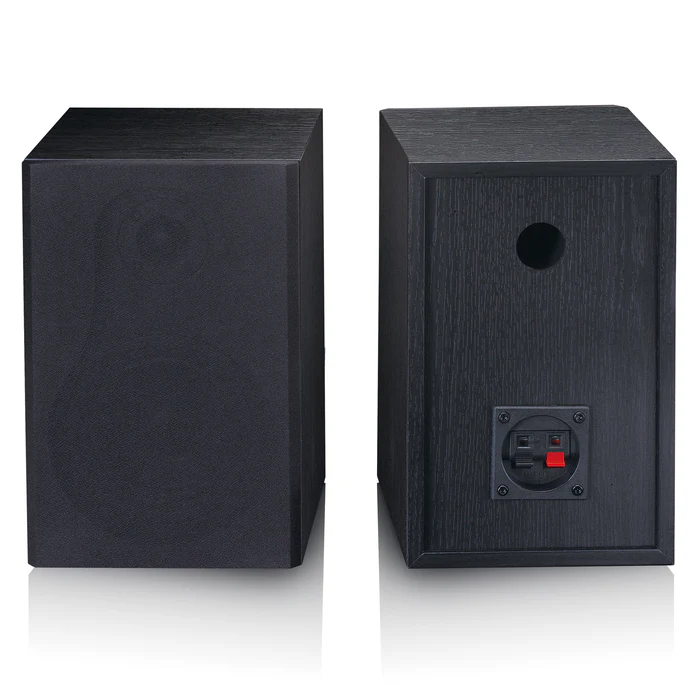 Lenco LS-500BK Bluetooth record player with built-in amplifier and premium black finish for high-quality vinyl playback