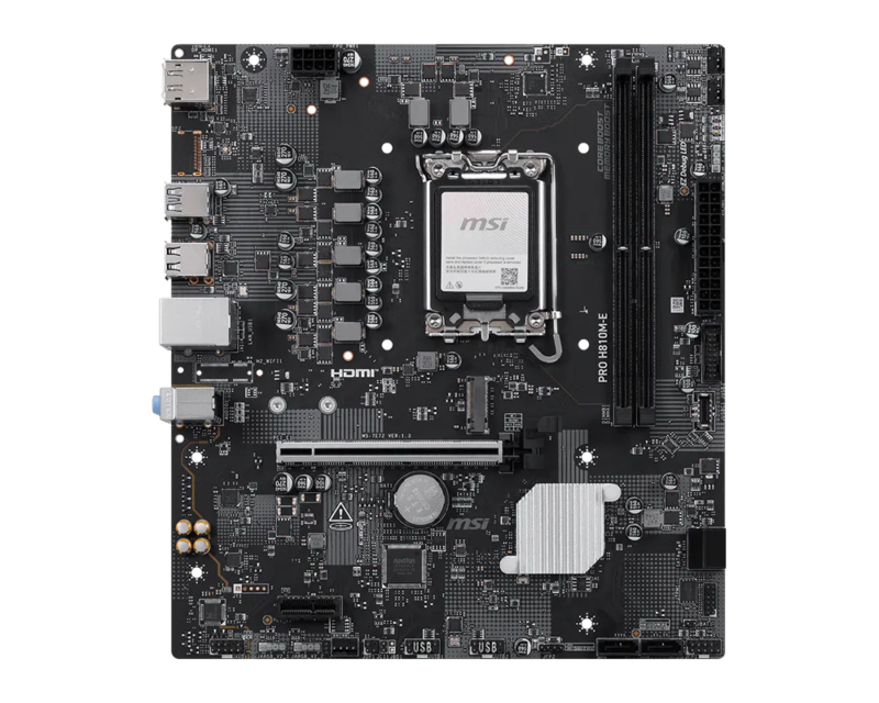 MSI PRO H810M E DDR5 MOTHERBOARD 2