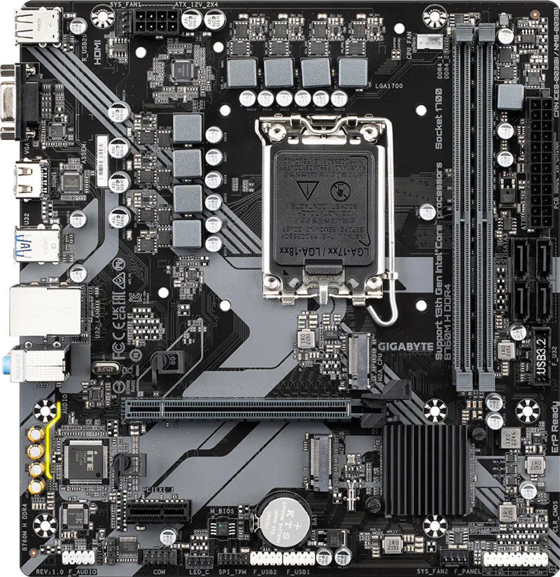 GIGABYTE B760M H DDR4 MOTHERBOARD