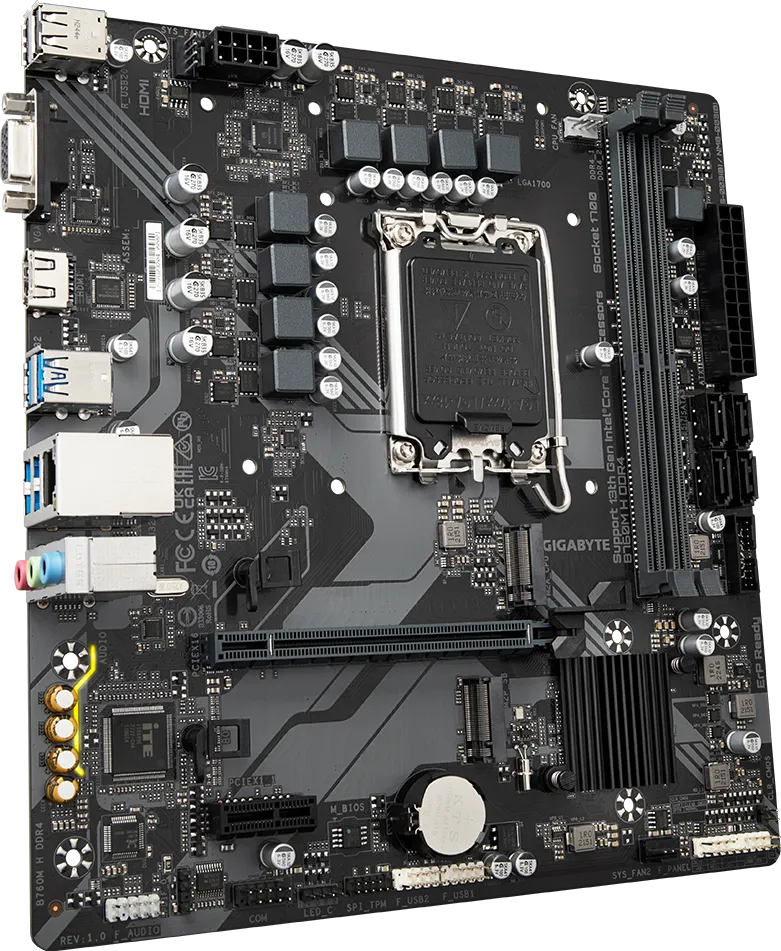 GIGABYTE B760M H DDR4 MOTHERBOARD