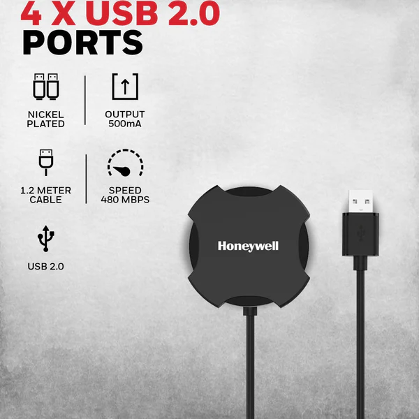 Honeywell 4 Port USB 2.0 Hub