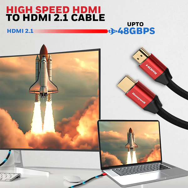 Honeywell HDMI 3Mtr with Ethernet 2.1 Compliant HC000014 2 Honeywell HDMI 3Mtr with Ethernet 2.1 Compliant