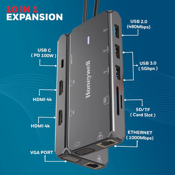 Honeywell Type C Docking Station 10 in 1
