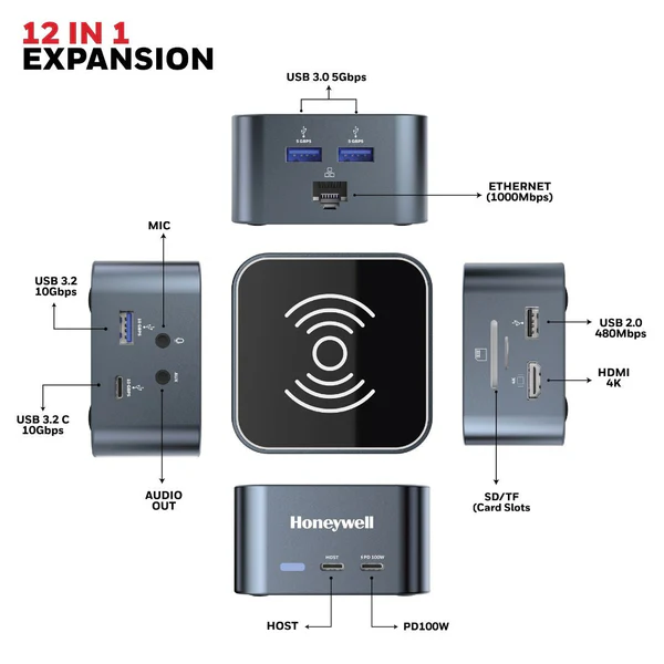Honeywell Type C Docking Station 12 in 1