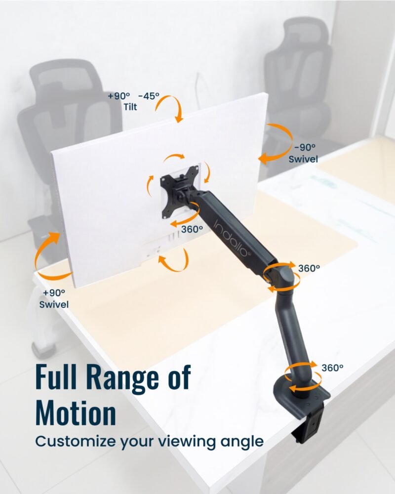 INDALIO Gas Spring Single Monitor Arm