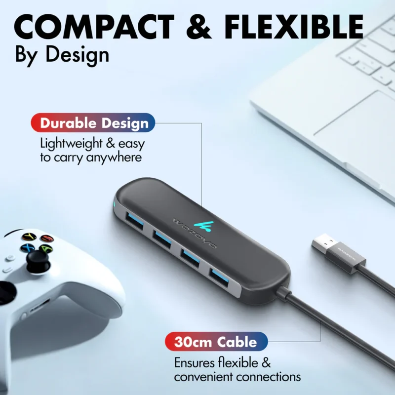 WOZOYO USB to 4 Port USB 3.2 Hub