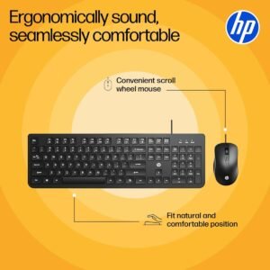 HP KM190 Wired Keyboard and Mouse Combo