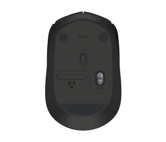 Logitech M170 Wireless Mouse Black | Reliable, Compact, 12 Months Battery, 1000 DPI, 2.4 GHz USB Receiver 2 Logitech M170 Wireless Mouse Black