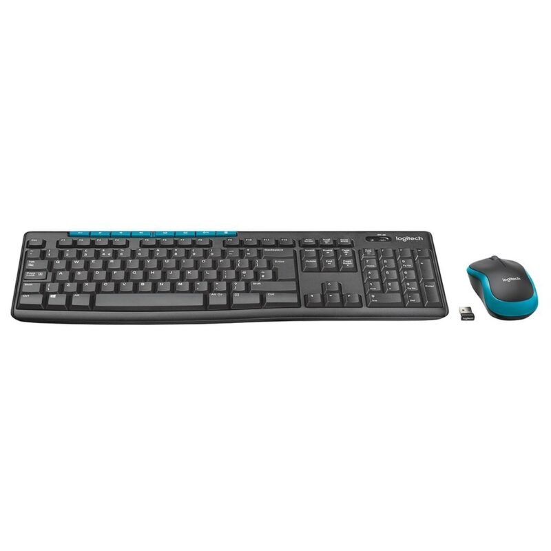 Logitech MK275 Wireless Keyboard and Mouse Combo | Full-Size, 8 MEDIA CONTROLS, 36 Months Battery Life, 1000DPI 2 Logitech MK275 Wireless Keyboard and Mouse Combo