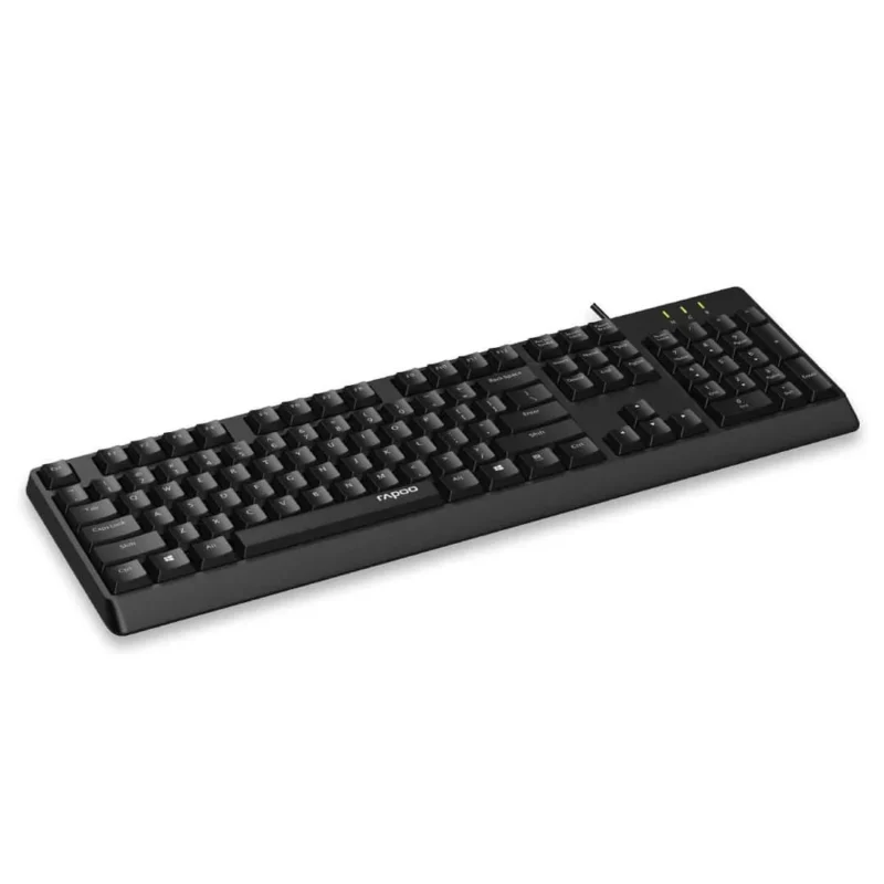 Rapoo NK1900 USB Wired Keyboard Black | Durable, Spill-Resistant, Plug-and-Play Office Keyboard 1 Rapoo NK1900 USB Wired Keyboard Black