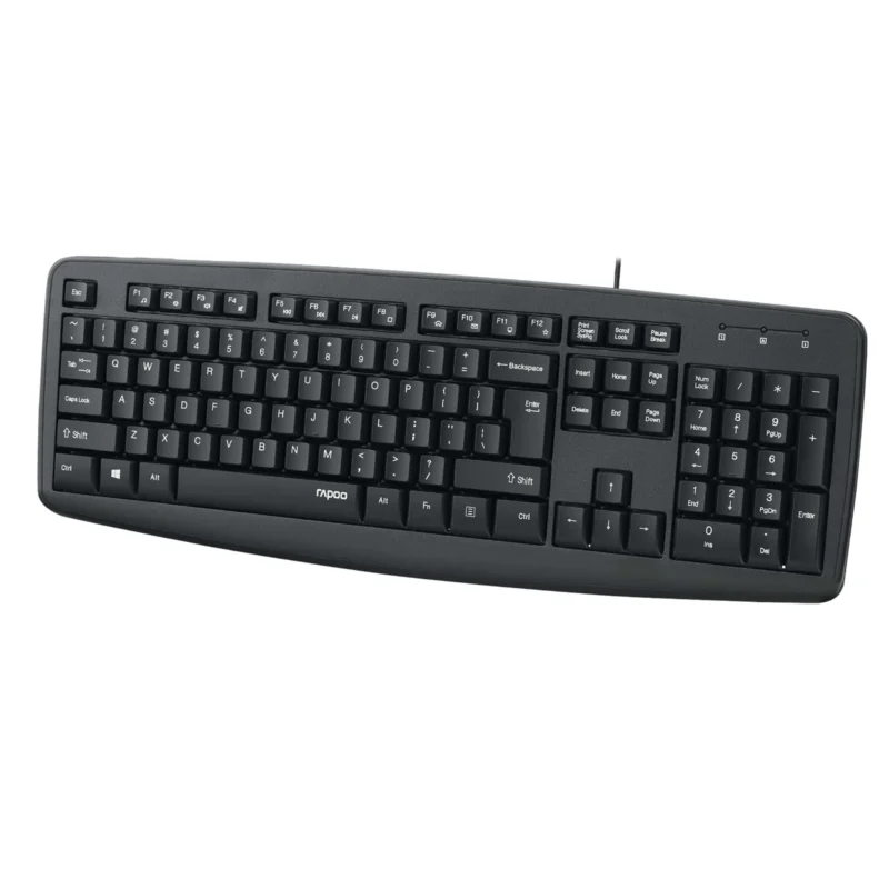 Rapoo NK2600 USB Wired Keyboard Black