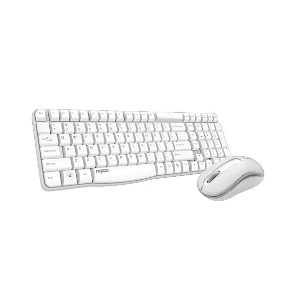 Rapoo X1800S Wireless Keyboard and Mouse Combo White | Spill-Resistant, 12 Months Battery, 1000 DPI, 2.4 GHz Nano Receiver (Copy) 2 Rapoo X1800S Wireless Keyboard and Mouse Combo White