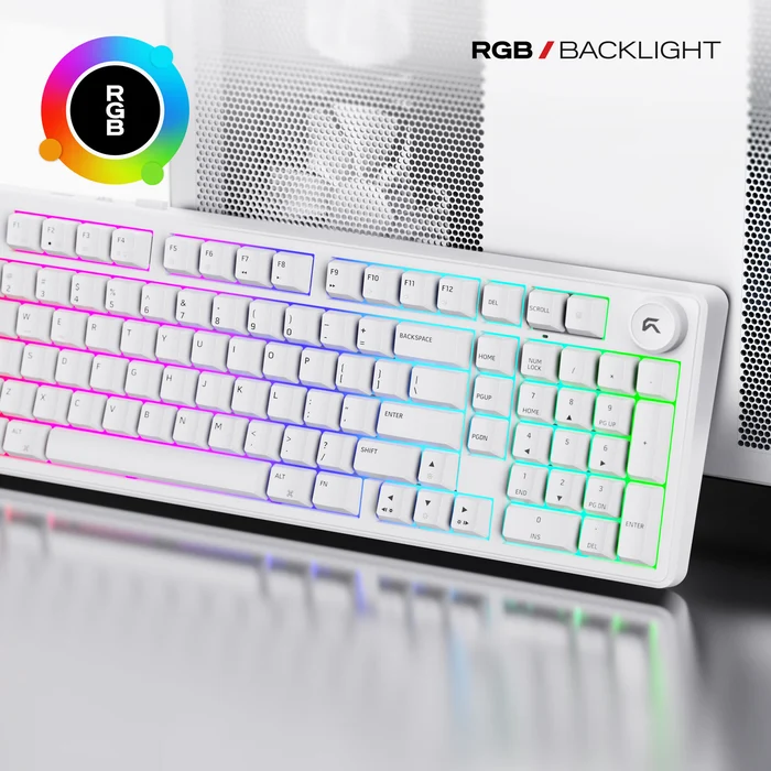 Cybeart Akula 99 Wireless Mechanical Gaming Keyboard White